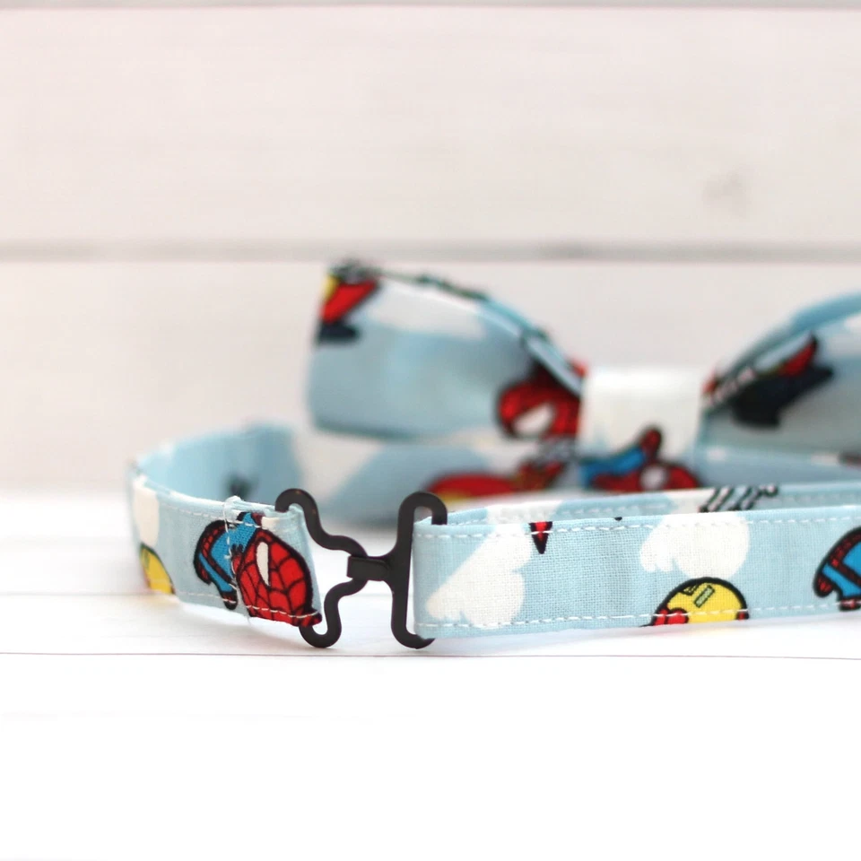 Juego de pajarita hecha a mano Spiderman Thor Capitán América adulto/niño/mascota - BT065 Foto 3 de 4