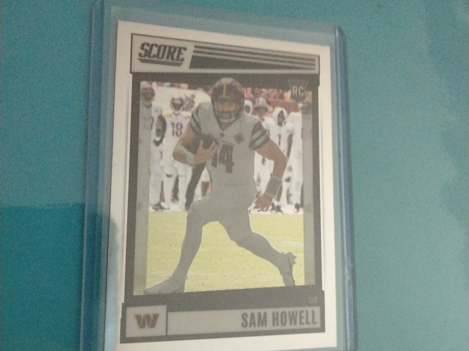 2022 Panini Chronicles Sam Howell Score Silver Holo RC Commanders Rookie SP-304