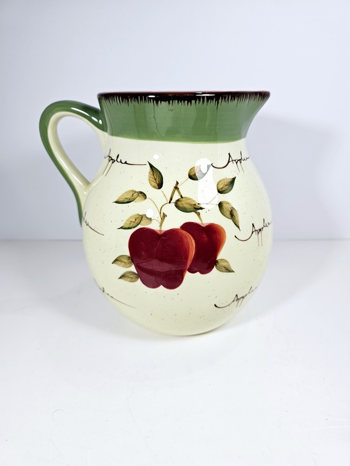 Home Interiors Apple Orchard Collection Large Water Pitcher 80 Oz. eBay