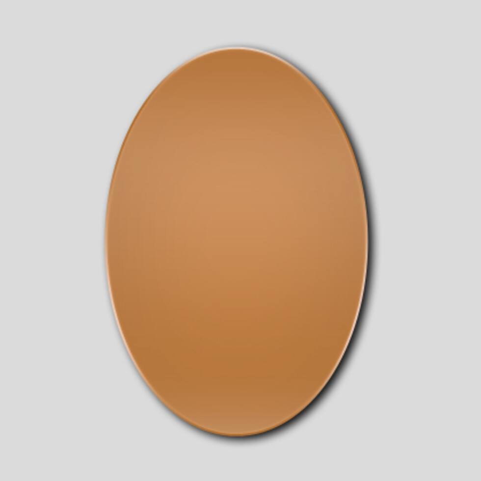 Copper Blank - Oval 45 x 28mm - 10 Pack