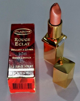 Vintage Clarins Rouge Eclat Sheer Lipstick 106 Noisette Hazelnut Discontinued