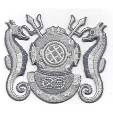4.5" NAVY MASTER DIVER ENLISTED EMBROIDERED BADGE PATCH