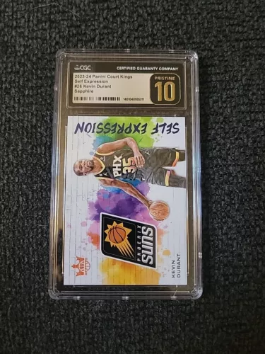 2023-24 Court Kings Kevin Durant Self Expression Sapphire /25 - CGC 10! GS83