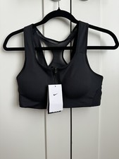 NOWY! Nike [M] Damski biustonosz sportowy/joga SHAPE o wysokim wsparciu, czarny, DN4219-010