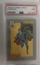 SUPERMAN 1992 PSA 9 DC COSMIC CARDS 16