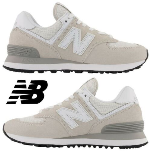 New Balance 574 Sneakers Shoes Classic Running Sport Beige White | eBay