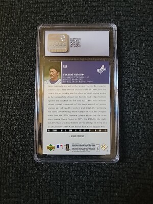 2006 Upper Deck Baseball Takashi Soto Rookie Foil Gold - CGC 10