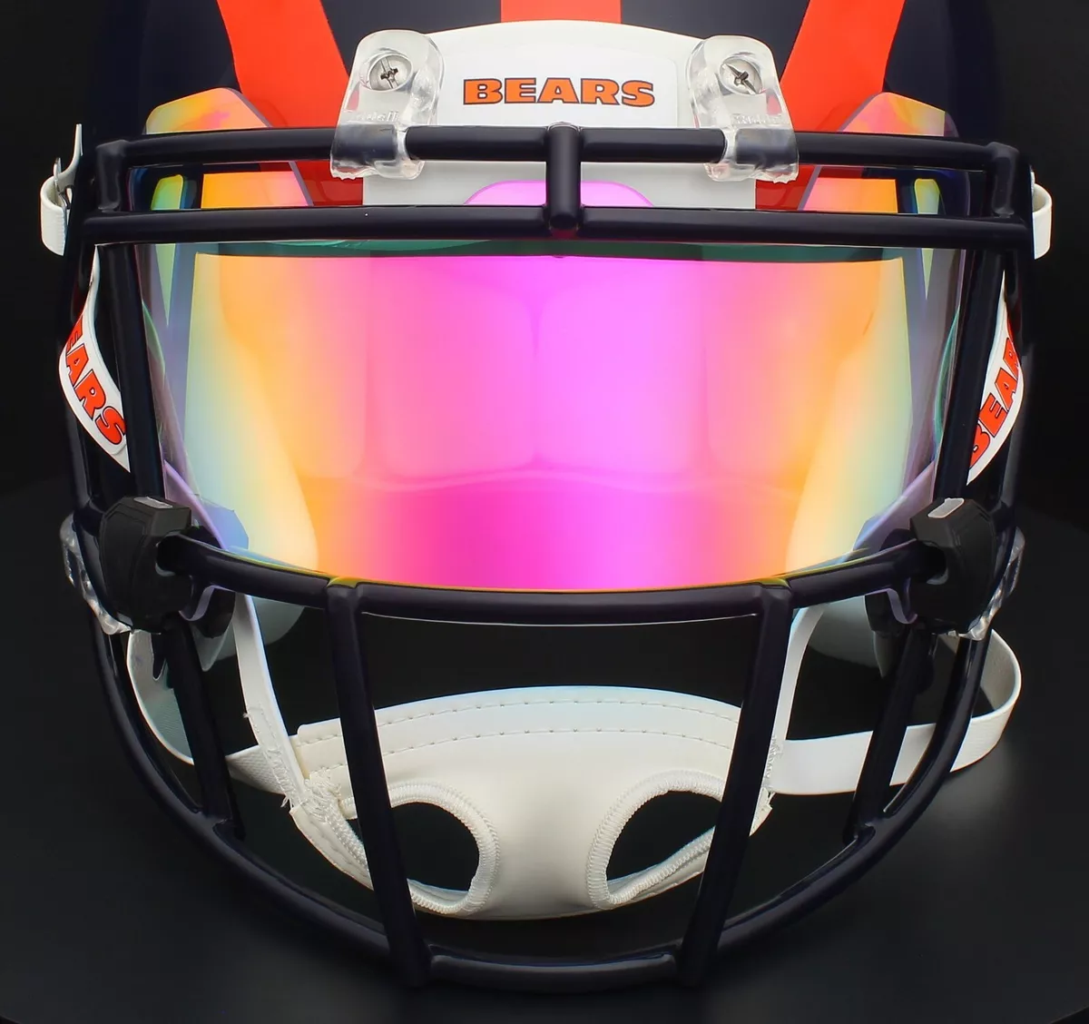 CHICAGO BEARS NFL Football Helmet Eye Shield REVO PRISMATIC Color-Shift