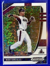 NICK GONZALES 2020 Panini Prizm Draft Picks White Donut Circles Refractor #/50