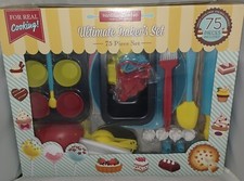 Handstand Kitchen KID Ultimate Baker's 75 Piece Set of Real Kitchen Utensils-NEW