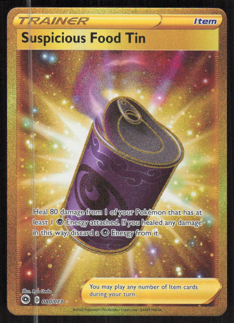 Pokemon TCG Champion's Path #80/73 Suspicious Food Tin (Secret) NM