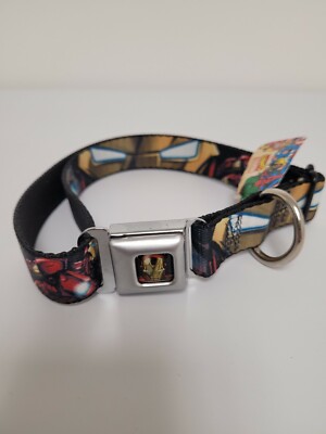 Marvel ''Iron Man'' Adjustable Seatbelt Dog Collar by Buckle Down