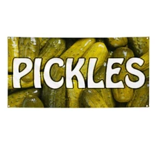 Vinyl Banner Multiple Sizes Pickles Restaurant Food Bar Restaurant & Food