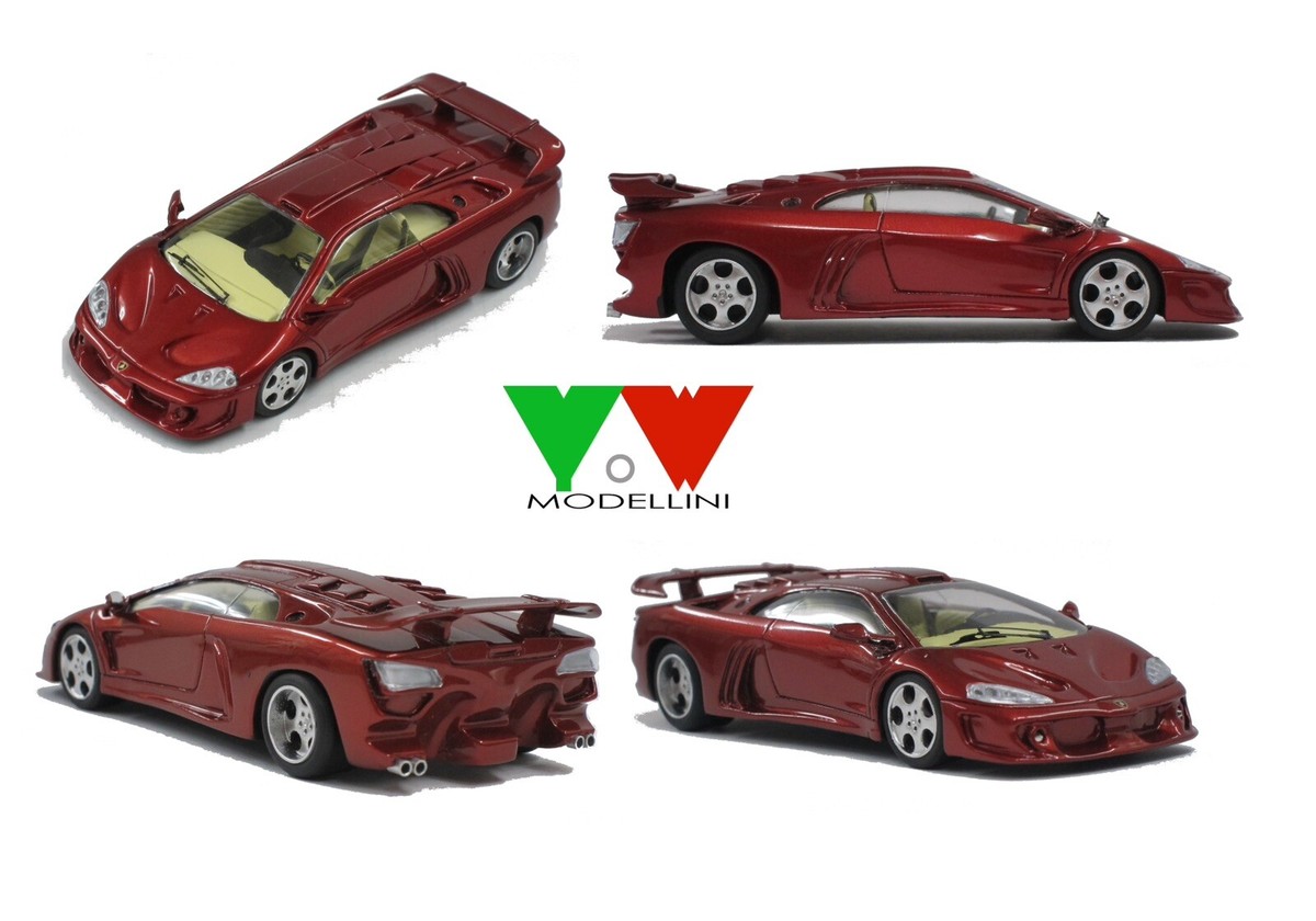 Kit Monté Yow Modellini - Lamborghini Tiger Touring - Échelle 1/43 - Très Bon état + Boîte Vitrine