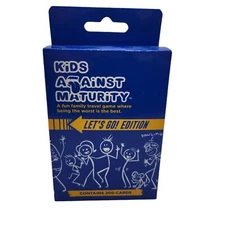Kids Against Maturity LETS GO Edition Travel Game 200 C ards 4+ Players New