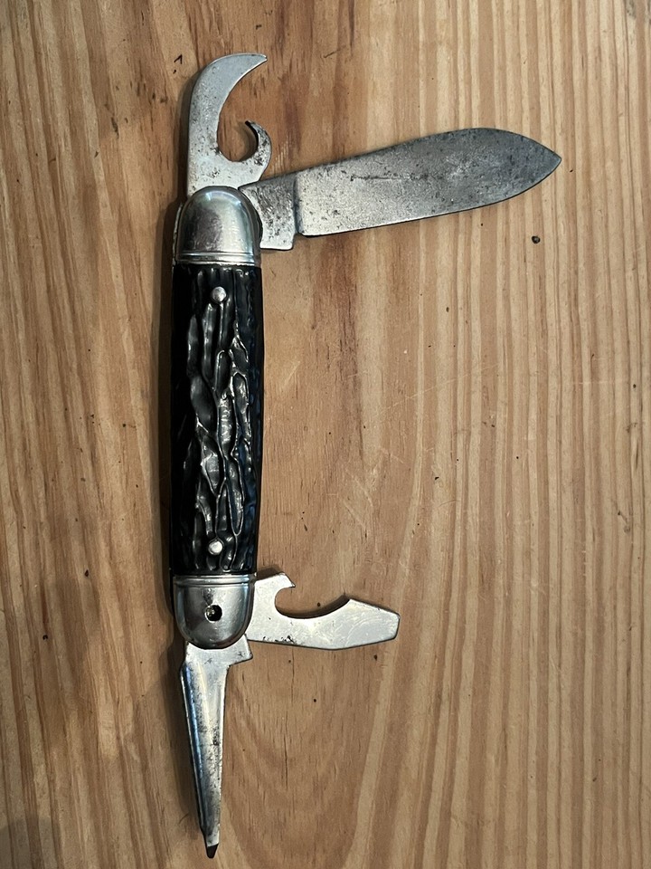 VINTAGE IMPERIAL USA KAMPKING BOY SCOUT SURVIVAL KNIFE KNIVES POCKET