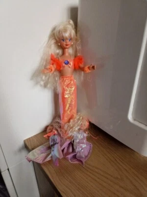 BARBIE SKIPPER Sirène Mermaid orange 1993 poupée vintage - Photo 1/4