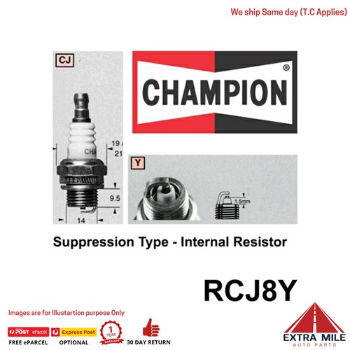 Champion RCJ8Y SPARK PLUG SMALL ENGINE (863)2 37551001125 eBay