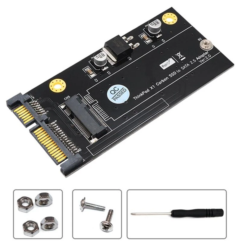 20 6 Pin SSD to SATA 2.5 inch Adapter Card Converter for X1 Carbon