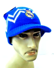 Real Madrid C.F Sports Visor Beanie Blue Cap Soccer Football Club La Liga New 