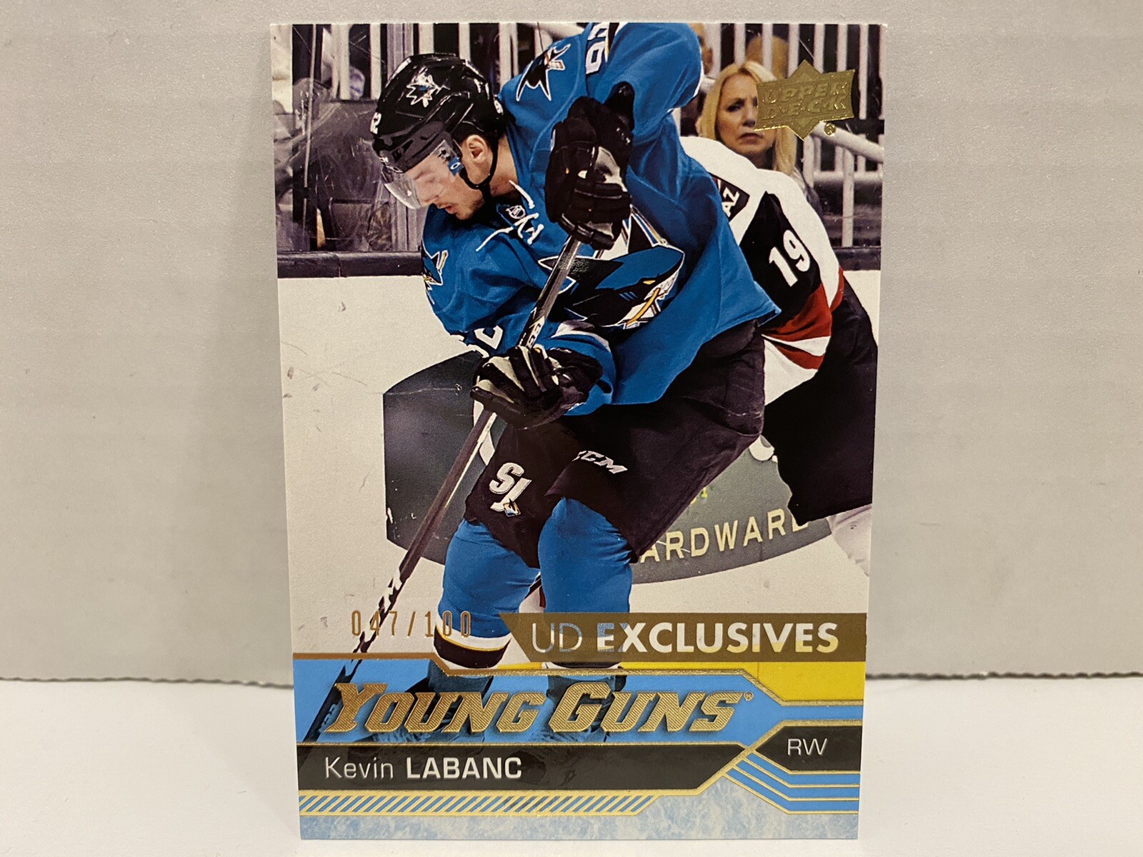 2016-17 Upper Deck Young Guns Exclusives /100 Kevin Labanc #486 Rookie RC Hockey
