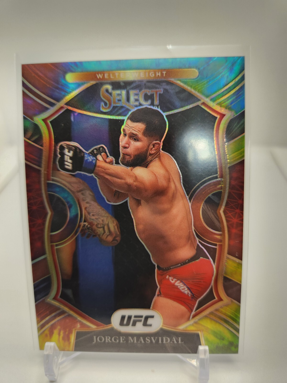 2021 Panini Select UFC - Concourse Tie-Dye Prizm #55 Jorge Masvidal /25