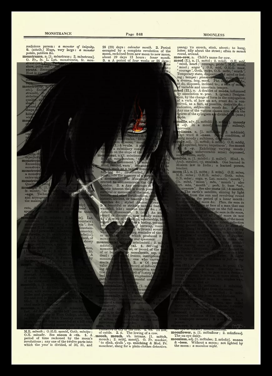 Hellsing Alucard Anime Dictionary Art Print Poster Picture Book Japan  Ultimate