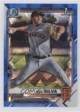 2021 Bowman Chrome Draft Sapphire Edition Eric Silva #BDC-162 0hw6