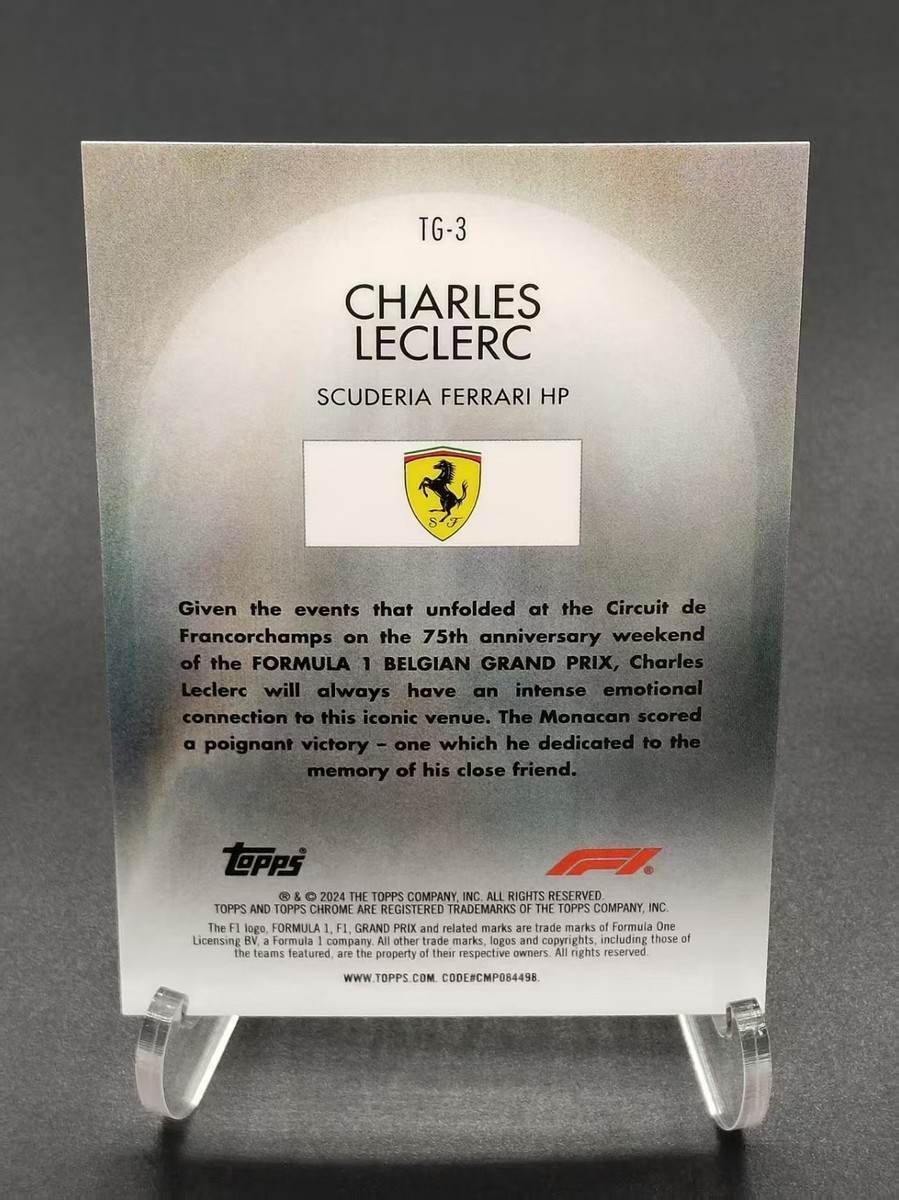 2024 Topps Chrome Formula 1 F1 Charles Leclerc The Grid SSP