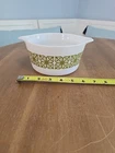 Vintage Pyrex 473 Green Square Verde Flower 1 qt Cinderella Casserole Dish
