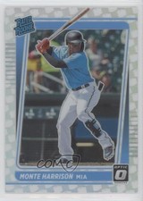 2021 Panini Donruss Optic Rated Rookie Crisis Prizm Monte Harrison #99 he0