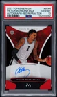 2023 TOPPS MERCURY: AUTO RED REFRACTOR #WA4 VICTOR WEMBANYAMA RC 1/5 PSA 10