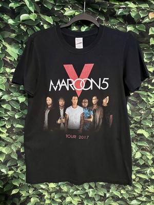 Maroon 5 V Concert T Shirt Adam Levine Black 2017 Junior Small