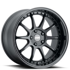 19x8.5 Esr Wheels Cs12 Black Jdm Style Rims 4pcs A1