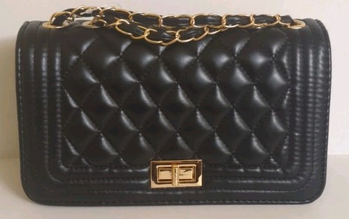 •Alfa Handbags • Quilted Crossbody Black-#ABH2405
