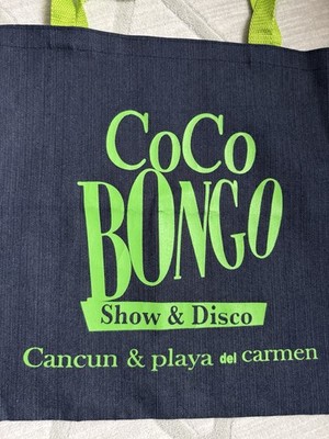 NEW! CoCo BONGO Navy Blue w/ Lime Green handles Tote Travel shoulder bag Cancun