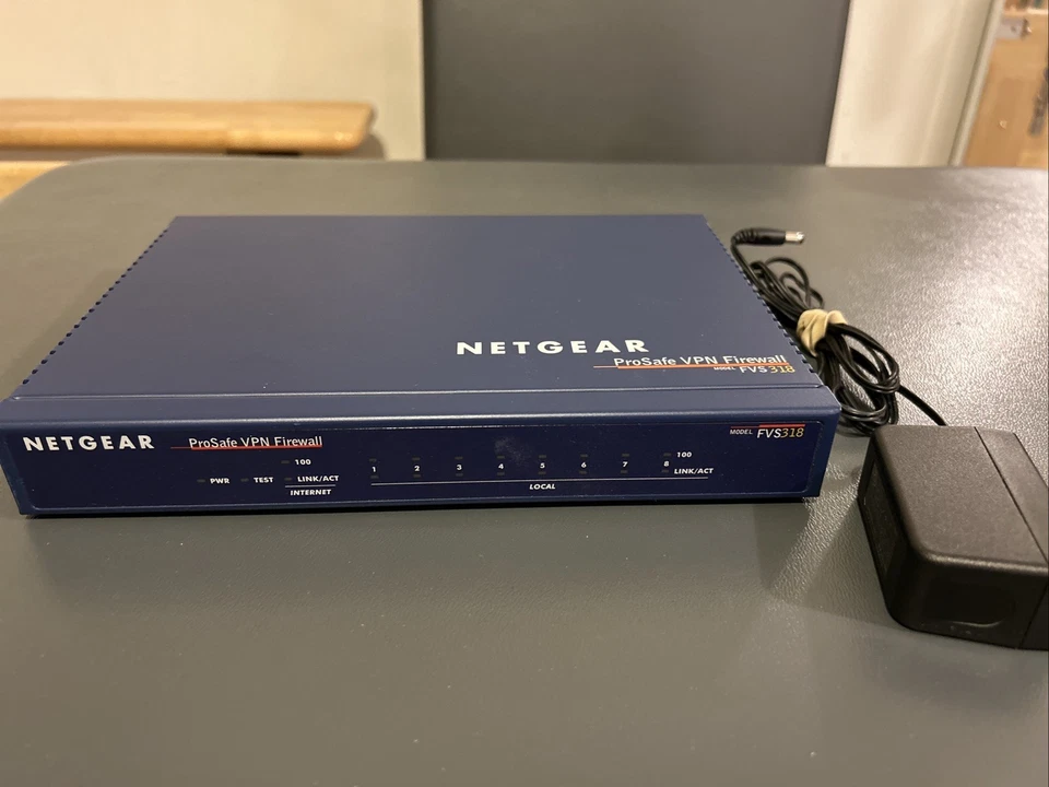 NETGEAR Model FVS318 ProSafe VPN Firewall 8 Port with Power Cord - Image 2 of 3