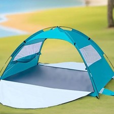 Beach Tent Sun Shelter for 3-4 Person UPF50 UV Protection Beach Shade Portable