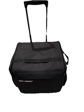 Crop In Style P3 Rolling Tote Craft Organizer 9 Tray Expandable Case 18"x17"x15"