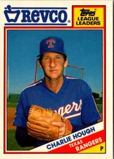 1988 Topps Revco League Leaders Charlie Hough #32 Texas Rangers Baseball Card