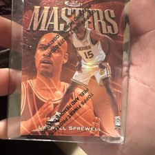 Topps Finest 1997-98 Latrell Sprewell #99 Golden State Warriors Basketball Card