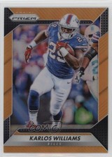 2016 Panini Prizm Orange Prizm 191/299 Karlos Williams #110 1s8