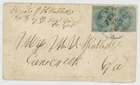 Mr Fancy Cancel CSA 7 PAIR COVER TIED RICHMOND SOLDIER'S LETTER WITH HISTORY