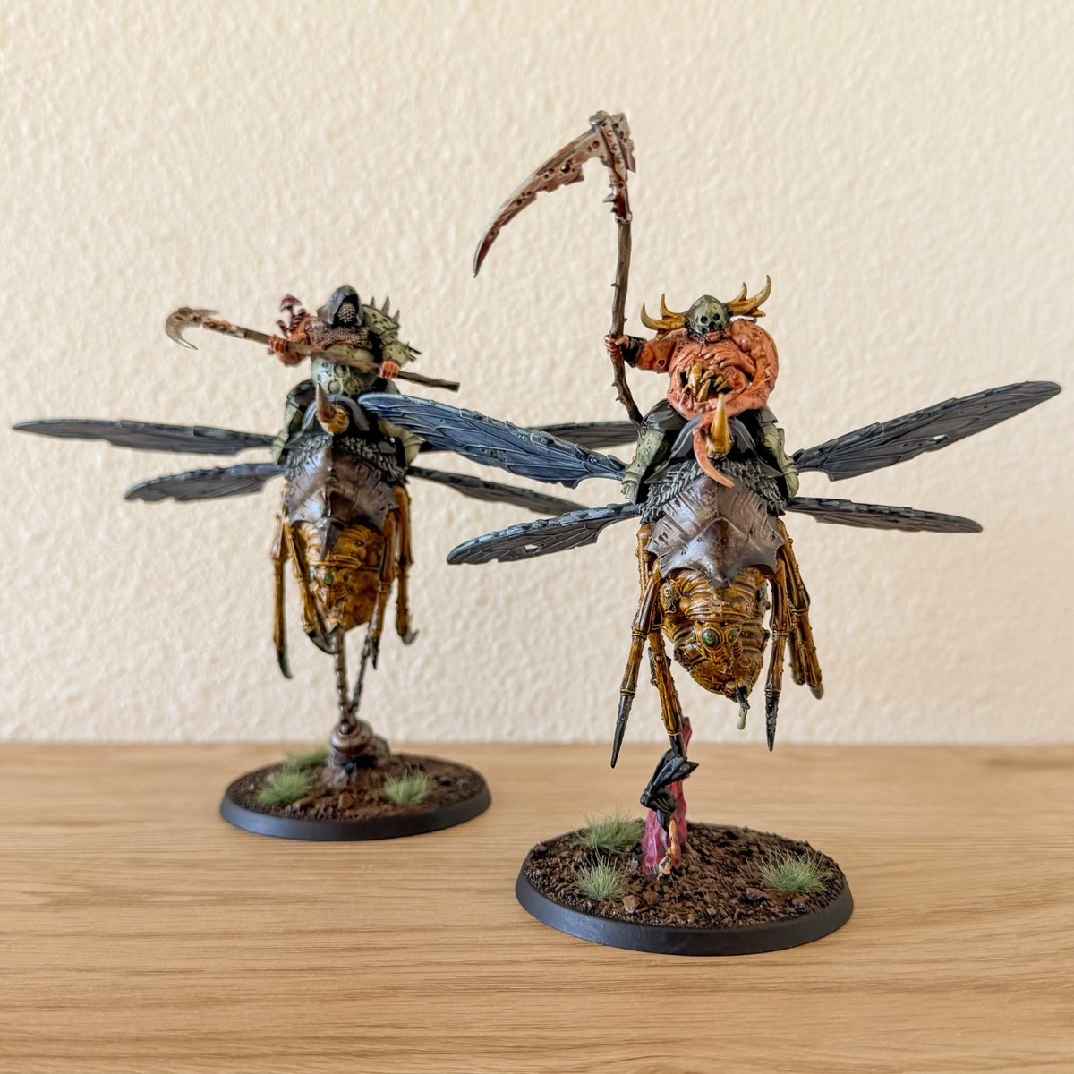 Warhammer - AoS - Maggotkin of Nurgle - 2 Pusgoyle Blightlords (unità Warhammer - AoS - Maggotkin of Nurgle - 2 Pusgoyle Blightlords (unità