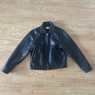 Bare Knuckles Black Freddy Leather Blouson - Men's Small
