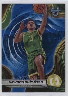 2024-25 Bowman U Best Blue Refractor /150 Jackson Shelstad #92 3hd
