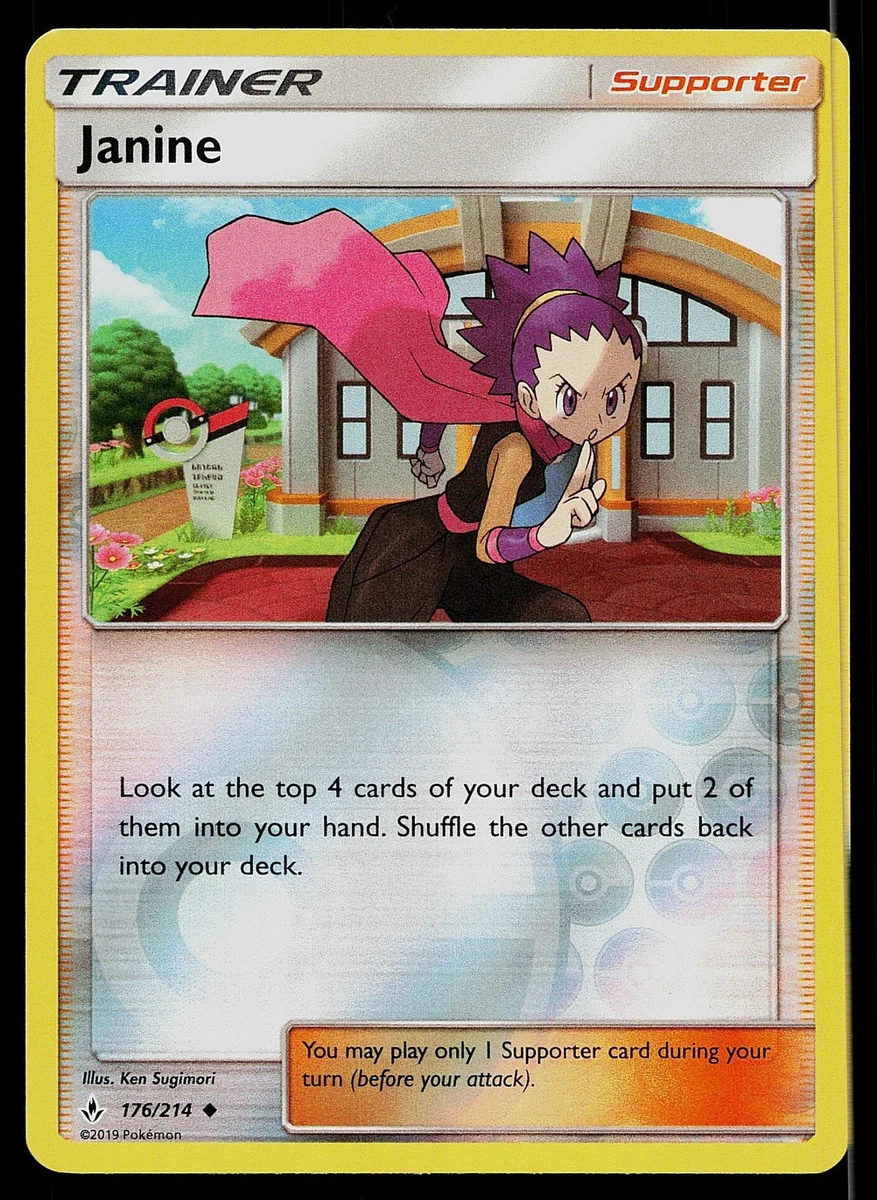 janine pokemon card Janine 210/214 - Unbroken Bonds - Full Art - NM/M