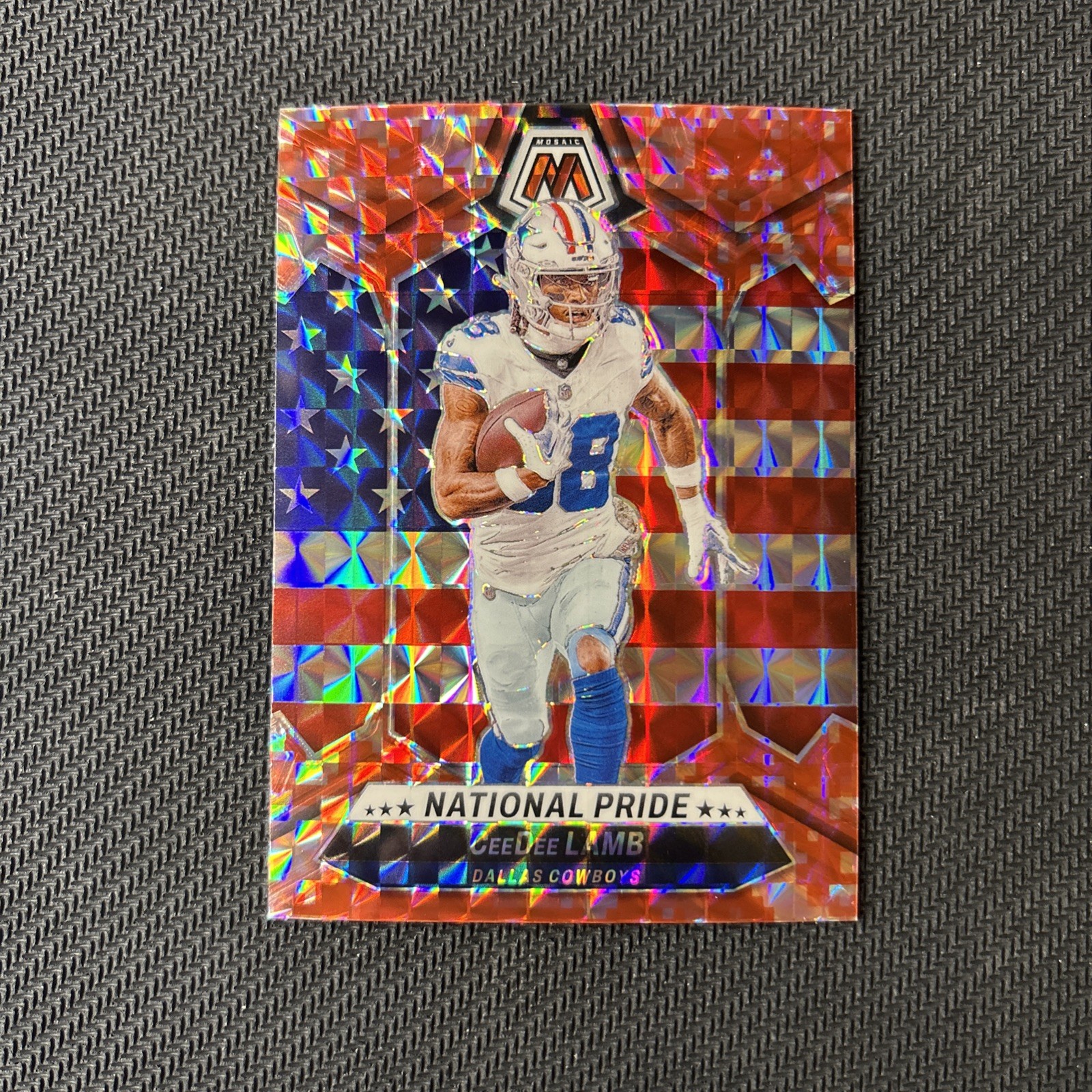 2024 Panini Mosaic - National Pride CeeDee Lamb #262 Red Camo Mosaic Prizm