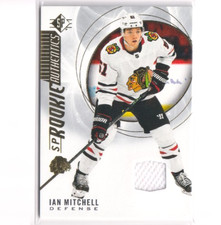 2020-21 UD SP Rookie Authentics Jersey 134 Ian Mitchel Chicago Blackhawks
