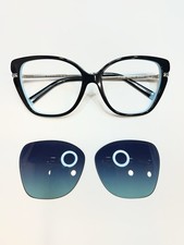 Tiffany  Co TF 4190 Blue Gray Gradient Replacement Lenses 57mm 1 Free Crizal